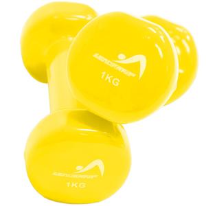 1616-dumbbells-leader-fit-1kg-x2-yellow-one-size