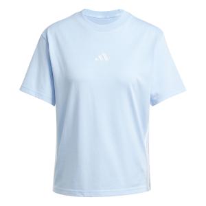 je1227-women-s-t-shirt-adidas-essentials-3-stripes-globlu-blanc