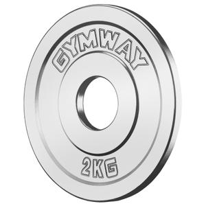 k9388-weight-plate-gymway-friction-grip-2-kg-silver-one-size