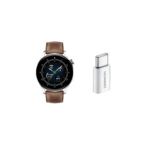 kt00488-connected-watch-with-5v2a-type-c-adapter-huawei-watch-3-classic-brown-one-size
