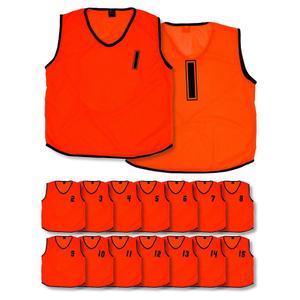 prb302oi-mesh-training-bib-numbered-from-1-to-15-children-precision-x15-orange-fluo