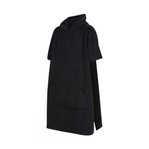 tc811-black-children-s-terry-cloth-poncho-towel-city-black